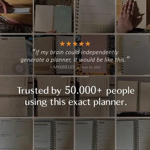 Miniatura 8 de El Planificador ADHD para Adultos - Diario ADHD Diario y Semanal sin Fecha para Personas Desorganizadas, 90 Días - Rastreador de Hábitos, Registro
