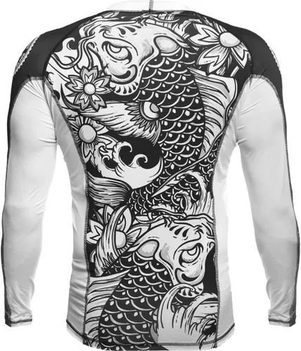 Miniatura 2 de Hardcore Training Camiseta de compresión para hombre, manga larga, Jiu Jitsu, MMA No-Gi, BJJ apretada, capa base de combate