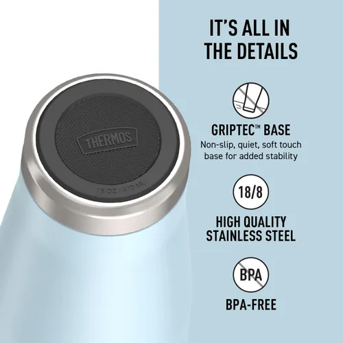 Miniatura 4 de THERMOS ICON SERIES, Taza de acero inoxidable, Glaciar, 16 onzas