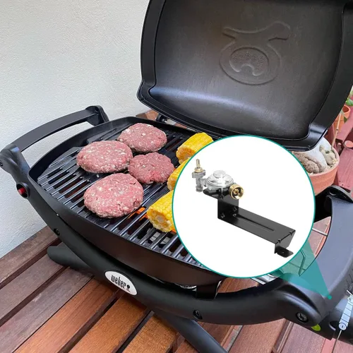 Miniatura 7 de 80476 Regulador de válvula para parrillas de gas Weber Q200 Q220, piezas de repuesto para Weber 396001 396002 566001 566002 566801 Conjunto