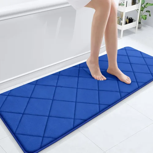 Miniatura 206 de OLANLY Tapete de baño de espuma viscoelástica de 24 x 16 pulgadas, ultra suave y absorbente, lavable a máquina, cómodo tapete de baño para suelo