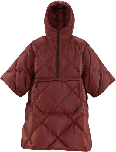 Therm-a-Rest Honcho Poncho Down Manta de Camping Vestible Borgoña