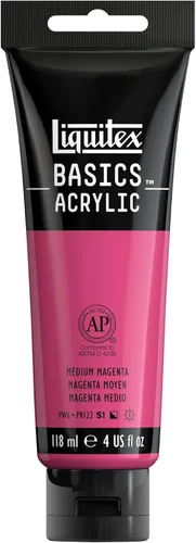 Miniatura 100 de Liquitex BASICS Pintura Acrílica, Botella de 400ml (13.5 oz), Blanco Titanio Titanio Blanco