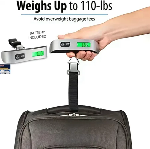 Miniatura 2 de Báscula digital de equipaje, báscula de pesaje de equipaje, báscula digital de peso de equipaje para bolsa grande, báscula portátil de mano