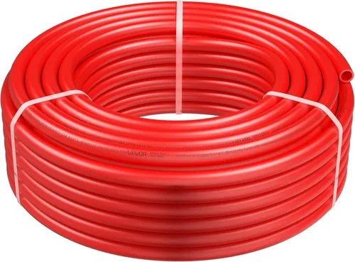 Miniatura 11 de VEVOR - Tubo PEX-B de 3/4 pulgadas x 100 pies, tubo de tubería flexible sin barrera de oxígeno, rojo para calefacción por suelo radiante hidronico