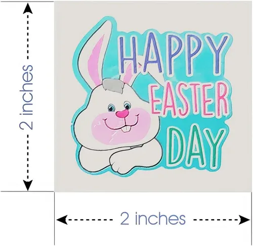 Miniatura 4 de Relleno de cesta de Pascua para niños, paquete de 144 tatuajes de Pascua para niños, tatuajes temporales individuales, temas de Pascua, calcomanías
