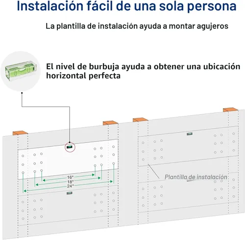 Miniatura 6 de FLEXIMOUNTS Estante de pared de 12 pulgadas por 72 pulgadas, estante de almacenamiento de garaje, estantes flotantes montados en la pared, 1 x 6