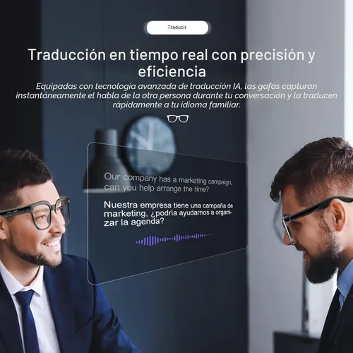 Miniatura 7 de Gafas inteligentes con cámara, 4K con audio Bluetooth gafas con cámara para hombres y mujeres, 8MP 32G HD, grabación de video oculta, compatible