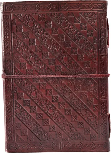 Miniatura 5 de Diario de cuero en relieve, cuaderno de árbol grande para escribir diario de cuero, diario de cuero hecho a mano (Gbag)