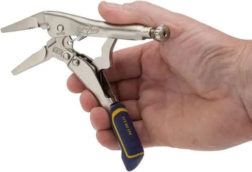 Miniatura 5 de IRWIN VISE-GRIP Alicates de bloqueo, liberación rápida, punta larga con cortador de alambre, 6 pulgadas (IRHT82583)