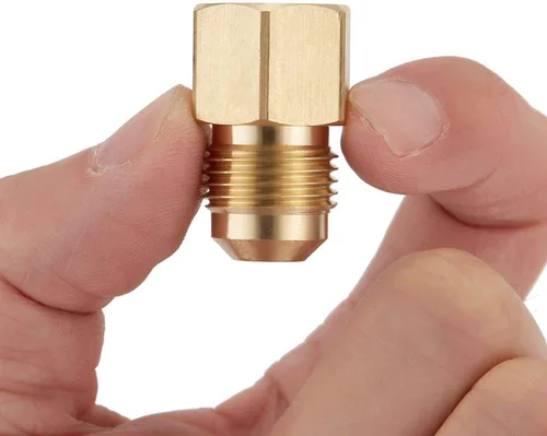 Miniatura 6 de Litorange Adaptador de gas de acoplamiento de tubo de conexión de latón de 1/2 "Flare X 1/2" hembra NPT conector de tubería