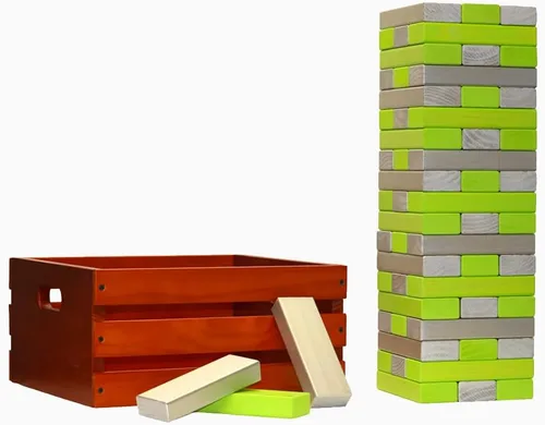 Miniatura 41 de Tailgating Pros Maderas gigantes de primera calidad con caja manchada: ¡elige los colores de tu equipo! Juego gigante para patio al aire libre