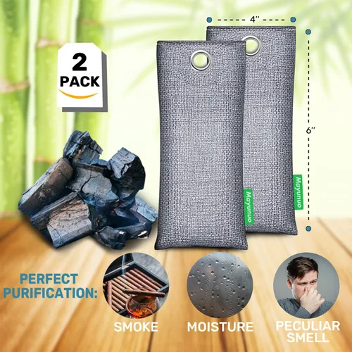 Miniatura 2 de Absorbedor de olores de carbón activado, inserto desodorante natural para zapatos, eliminador de olores de zapatillas y absorbentes de humedad.