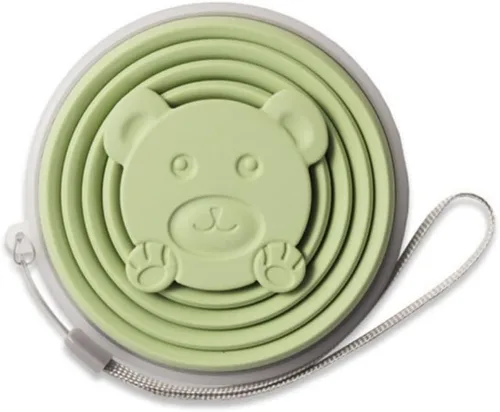 Miniatura 8 de Ochine Taza de viaje plegable de silicona plegable para camping, taza de café de 9.2 onzas, reutilizable, expandible, taza portátil para acampar