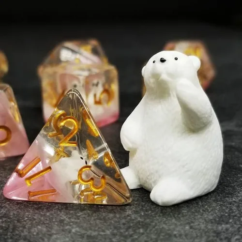 Miniatura 7 de Sage's Portal - Juego de dados de Animales Familiares de Resina para D&D, Juego de dados poliédricos para Dungeons and Dragons RPG, Pathfinder