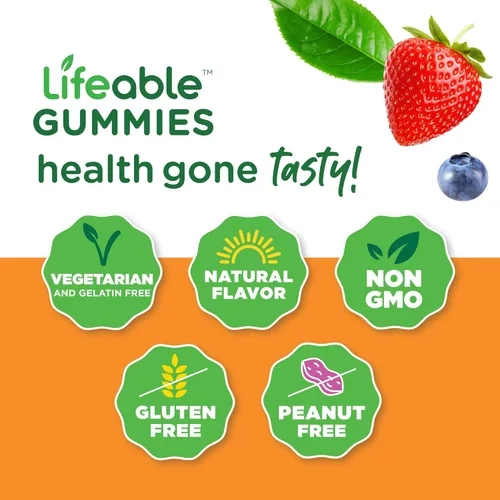 Miniatura 4 de Lifeable Multivitamínico para niños + hierro y vitamina C para niños, paquete de gomitas – Gran sabor, suplemento vitamínico, sin gluten, sin OMG