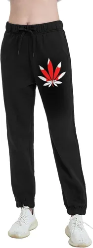 Miniatura 7 de Canada Flag Weed Leaf - Pantalones deportivos de yoga casuales para mujer