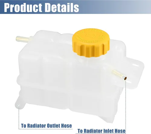Miniatura 5 de X AUTOHAUX 1 Unidades Refrigerante Radiador Depósito Depósito 96930818 95216944 Refrigerante Desbordamiento Botella con Tapa para Pontiac G3 Base