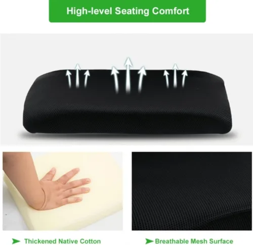 Miniatura 3 de Silla de oficina en casa, silla de escritorio de malla, silla ergonómica para computadora con soporte lumbar y reposabrazos, sillas de oficina Verde