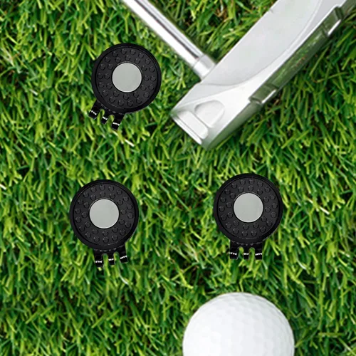 Miniatura 5 de 6, 9, 12, 15 unidades, clips magnéticos para pelotas de golf para sombreros de golf, gorras, guantes, clips de aleación niquelados para marcadores