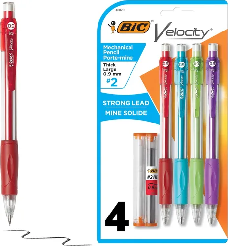 Miniatura 6 de BIC Velocity - Lápiz mecánico original, punta gruesa (0.035 in), 2