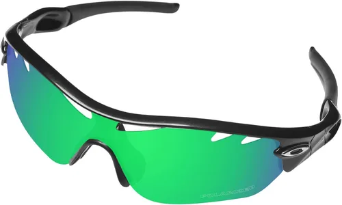 Miniatura 2 de BroLizard - Lente polarizada de repuesto para gafas de sol Oakley Radar Edge ventiladas OO9184, verde