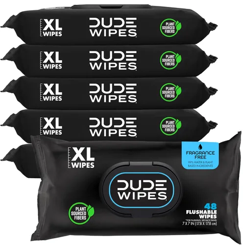 Miniatura 20 de DUDE Toallitas – Toallitas desechables – Paquete de 3, 144 unidades – Manteca de karité suave extra grande – Vitamina E y aloe – Seguro