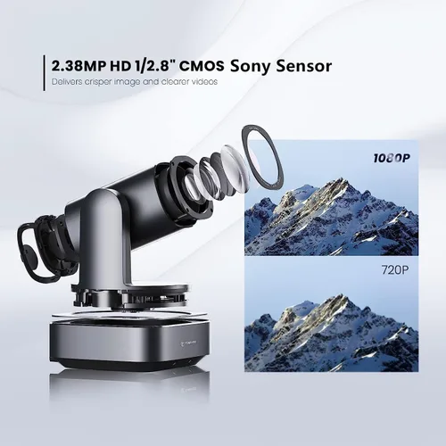 Miniatura 4 de Cámara PTZ de seguimiento automático AI 20x Zoom óptico HDMI USB IP Cámara de transmisión en vivo 1080P 60fps Sistema de videoconferencia POE
