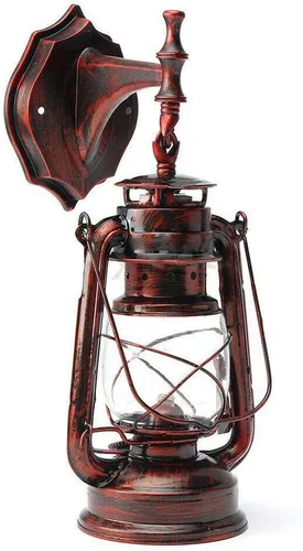 LOYALHEARTDY Lámpara de pared para porche, estilo vintage, rústica, para interiores y exteriores, industrial retro E27, accesorio de iluminación de