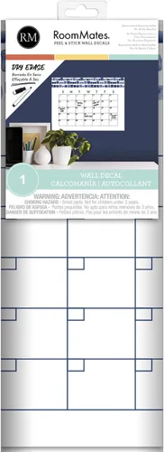 Miniatura 6 de RoomMates RMK4879SCM - Calcomanías de pared con calendario mensual de acuarela de borrado en seco