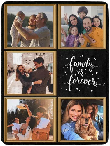 Miniatura 11 de YESCUSTOM Manta personalizada con 10 fotos, manta familiar personalizada para mamá y papá, mantas personalizadas de collage de fotos, mantas