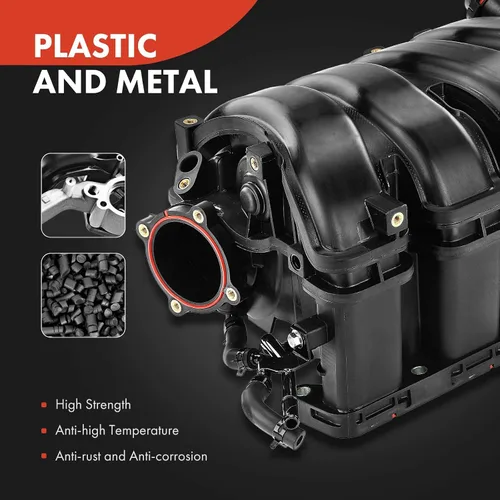 Miniatura 2 de A-Premium Conjunto del colector de admisión del motor con junta y válvula de control de flujo [4Cyl 2.4L 2.0L] Compatible con Hyundai Santa Fe