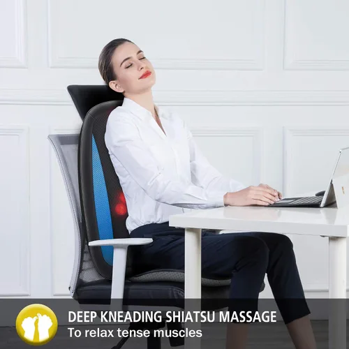 Miniatura 3 de Comfier Paquete de masajeador de mano de masaje de espalda Cojín de asiento de masaje de tejido profundo, almohadilla de silla de masaje