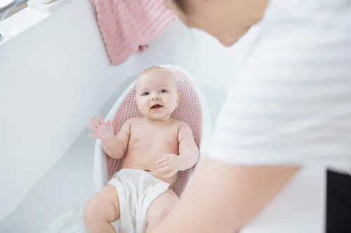 Miniatura 7 de Angelcare Soporte de baño para bebés (rosa) Ideal para bebés de menos de 6 meses (paquete de 2)