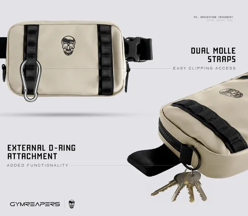 Miniatura 4 de Gymreapers Bolsos cruzados pequeños de viaje para hombres y mujeres con bolsillo oculto, riñonera cruzada impermeable para hombres con cinturón