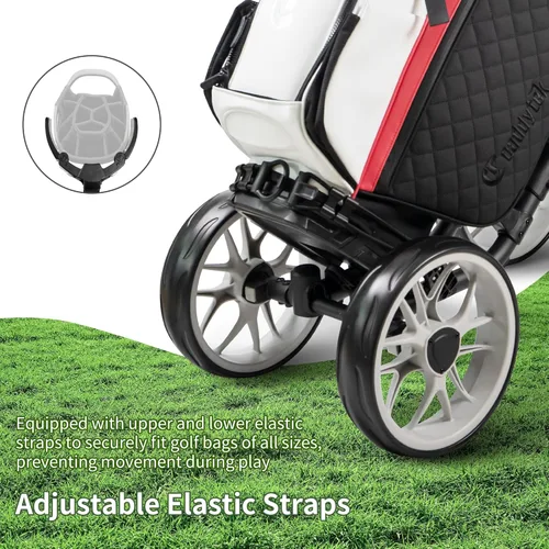 Miniatura 7 de CaddyTek - Carrito de golf con 4 ruedas, Caddy Cruiser One versión 8 1, plegable con un clic, ligero, carrito de caddie, compacto, fácil de abrir