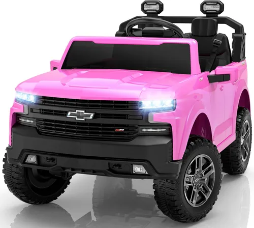 Miniatura 10 de ENYOPRO - Vehículo de 24 V con licencia Chevrolet Silverado LT Trail Boss de 2 plazas para niños, automóvil eléctrico con control remoto, cinturón