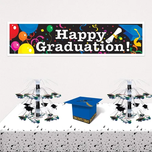 Miniatura 4 de Beistle Paquete de 2 pancartas de graduación, 15 pulgadas por 5 pies