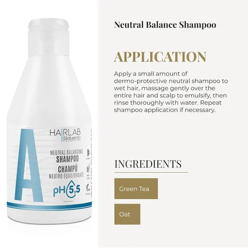 Miniatura 4 de SALERM - Champú Dermoprotector Neutral - Hair Lab Neutral Balancing - 10.1 fl oz - pH neutro - Para todo tipo de cabello - Con vitaminas B y C