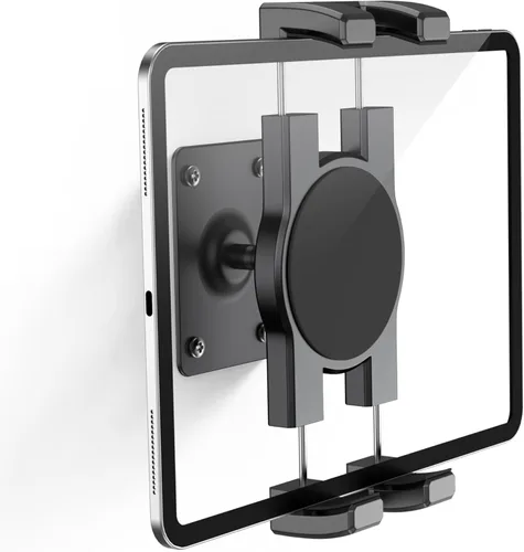 Miniatura 8 de Soporte de pared para iPad, soporte de pared para tableta, soporte giratorio de 360°, brazo de inclinación horizontal/vertical de 180°, compatible