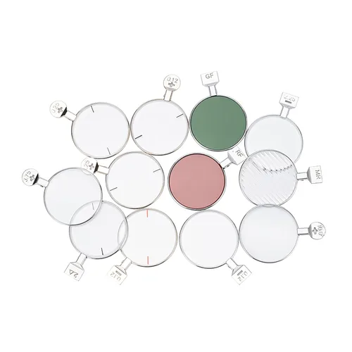 1 lente oftálmica óptica de prueba ± 0.12D ~ ± 4.00D para conjunto de lentes de prueba, diámetro de borde de metal de 1.496 in (lente de esfera