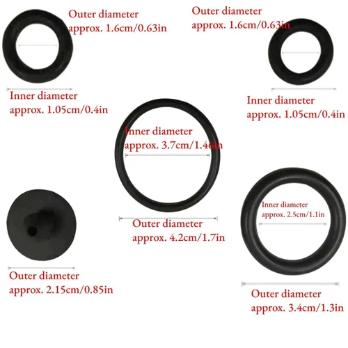 Miniatura 2 de Anillo de sellado de goma, 10 unidades/juego de piezas de rociador de bomba de goma, anillo de sellado de goma, accesorios esenciales para rociador