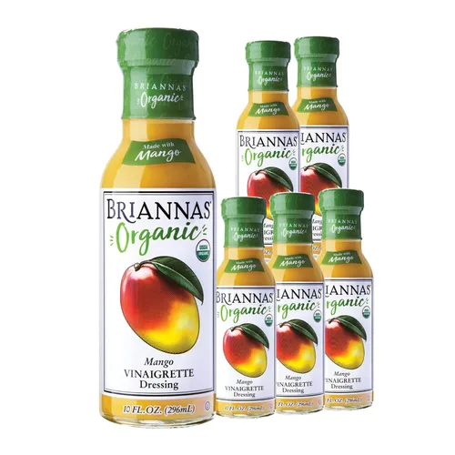 Miniatura 10 de BRIANNAS - Aderezo orgánico de vinagreta de miel y jengibre - Aderezo de ensalada certificado Kosher y orgánico hecho con ingredientes de primera