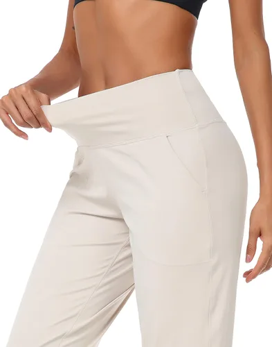 Miniatura 108 de Oalka - Pantalones deportivos para mujer, con cintura alta y bolsillos, para hacer deporte, yoga y entrenar