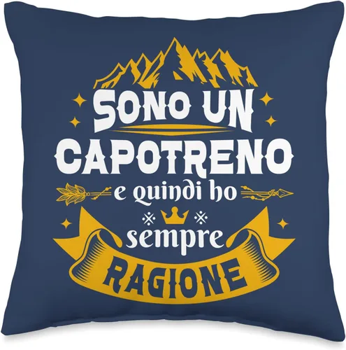 Miniatura 4 de Idea Originale Regalo Capotreno Regali Soy Un Cabestro Siempre Razon para Hombre Throw Pillow, 18x18, Multicolor