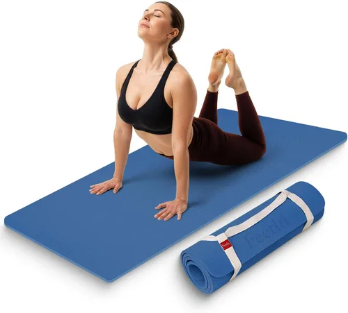 Miniatura 7 de Extra Thick 12mm Exercise Mat – Non-Slip, Joint-Friendly & Cushioned Fitness Mat for Yoga, Pilates & Floor Workouts – Durable, Supportive & Includes