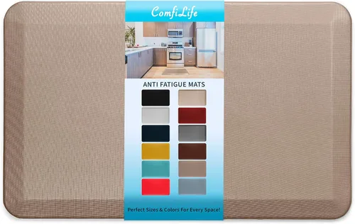 Miniatura 8 de ComfiLife - Alfombrilla antifatiga de 3/4 pulgadas de grosor para cocina o escritorio de pie, hogar u oficina, duradera, resistente a las manchas