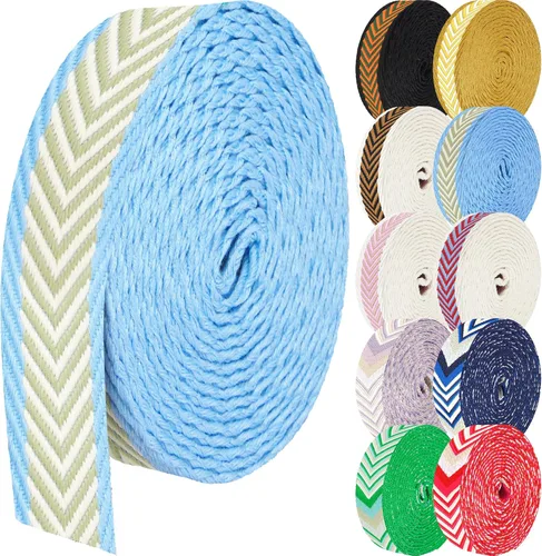Miniatura 18 de 1.5 pulgadas Correa de nailon con patrón, correas de cinturón de nailon, correas para bolso, correas para mochila, cinturón de nailon