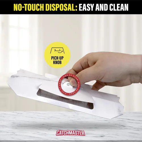 Miniatura 7 de Catchmaster Trampa para cucarachas con potente cebo a base de alimentos, trampas de pegamento (paquete de 10) para cucarachas para casa, cocina