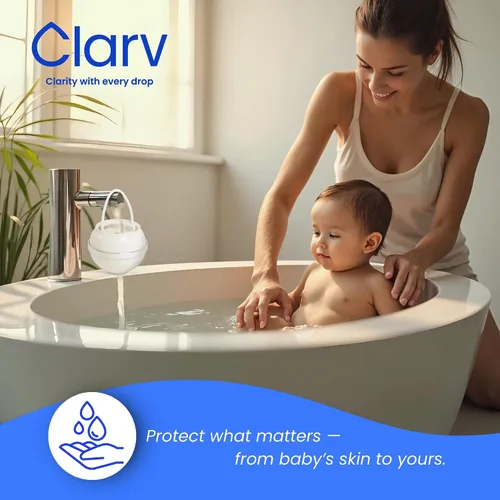 Miniatura 6 de Filtro de baño para grifo de bañera: dura hasta 12 meses, elimina el cloro y el fluoruro, suaviza el agua para una piel, cabello y uñas más